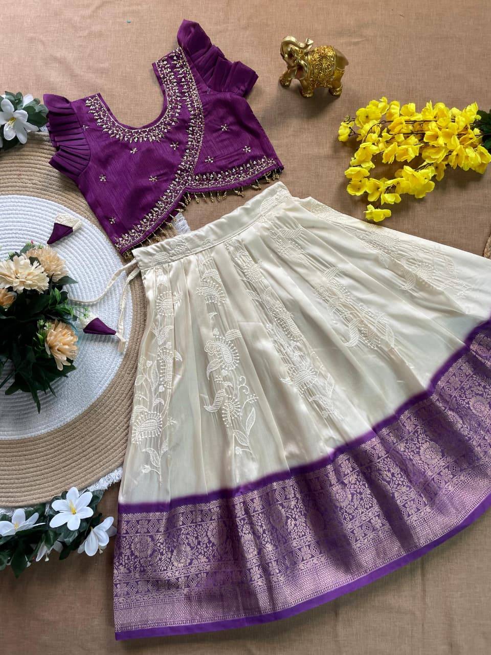 Mango Love Silk Purple Kids fashion market in Pune